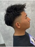 スペインカール/スパイキーショート/ブルーブラック/瀬田