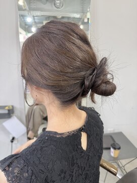 ヘアー アイス 御器所本店(HAIR ICI) 簡単アレンジ20代30代◎透明感ベージュ