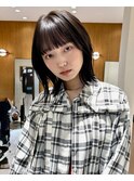 大人ボブ大人ショートボブ切りっぱなしボブ前髪あり前下がりボブ