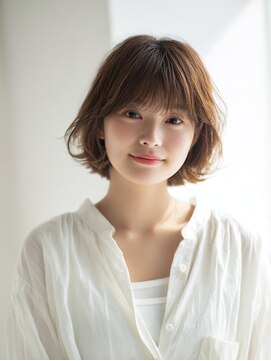 ニスル センター南店(NISURU） 黒髪/クラゲヘアー/オリーブグレー/小顔/ココアベージュ