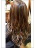 カラー(ボブ肩上)+カット　￥8800