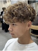 渋谷メンズパーマツイスパ波巻きパーマシャドウパーマウルフ◆