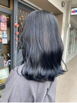 ヘアーアンドスパ エンジェイ(HAIR＆SPA enj)&nbsp;ブルー×ブラック