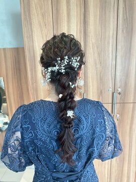 ガリカ 博多(Gallica) <入佐/ヘアセット>華やかな後ろ姿に☆編み下ろしヘアセット