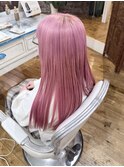 2ブリーチ＆ピンクカラー