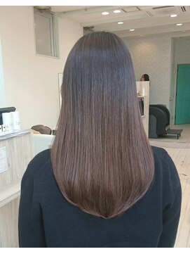 デイジー(Daisy) 春レイヤーなしセミロングラウンド髪質改善トリートメント艶＊