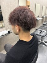 ステレオ ヘアデザイン 安城店(STEREO HAIR DESIGN)&nbsp;チェリーレッドブリーチ無しダブルカラー三月