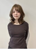 イメチェン/ピンクベージュ/アンブレラカラー/前髪/名古屋駅