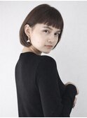 内巻き　ボブ　ミニボブ　顎ラインボブ　伸ばしかけボブ　青山