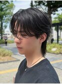 曲がる縮毛矯正/センターパート/ニュアンスパーマ/姫路