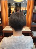 襟足すっきり＊丸みショート