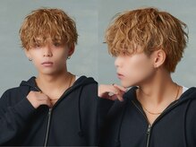 【垢抜け度MAX◎柔らかい動きで個性が映える明るめカラーが魅力のハイトーン×波巻きパーマ】