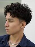 シャドウパーマアクティブショートパーマ波巻きスパイラルパーマ