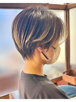 ハピネス クローバー 学園前店(Happiness CLOVER)&nbsp;ナチュラルショートショートボブ×髪質改善×白髪ぼかし5