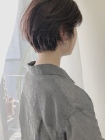 ガーランドウメダ(Garland umeda)&nbsp;くすみピンク+ショートボブ　輪玉