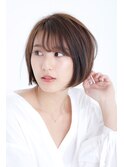 30代40代★大人かわいいマニッシュ丸みショートボブ