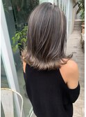 フォギーグレージュハイライトバレイヤージュ n130