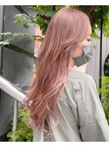 ピンクベージュ×大人ガーリー×ニュアンスカラー