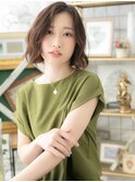 アシンメトリーかきあげ前髪小顔エギョモリa川口20代30代40代