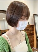 10代20代30代大人可愛い丸みボブ耳掛けマッシュボブ