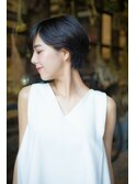 【Aries南富山/富山市】大人可愛い小顔マニッシュショートボブ