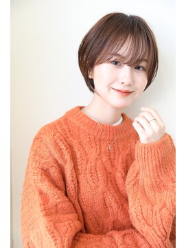 ハピネス クローバー 学園前店(Happiness CLOVER) 丸みショート/前髪/顔周りカット/透明感/20代30代40代50代