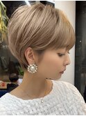 【Laff】大人可愛い20代30代40代ショートボブ丸みショート