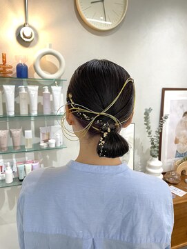 ヘアー アイス カンナ(HAIR ICI Canna) 和装スタイルにオススメ金箔水引きセット