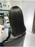 ブリーチなしカラー　オリーブカラー【銀座/髪質改善】