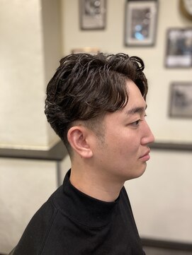 スカイマスターバーバー 渋谷(SKY MASTER BARBER) ルーズパーマスタイル<理容室>[床屋/シェービング/渋谷]