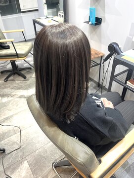 エスト 小倉(est) コントラストハイライト/グレージュ/ブリーチカラー/ボブ