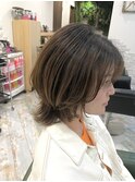 ★似合わせカットグレーベージュ髪質改善インナーカラー前髪
