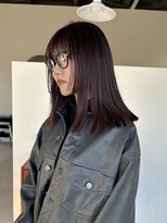 アワイ(awai)&nbsp;深みレッドのミディアムヘア