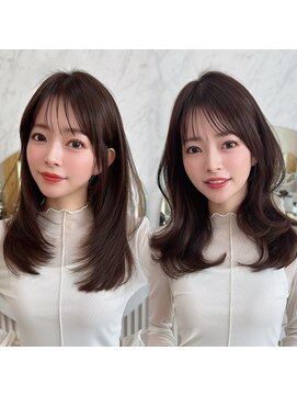 アフロートリノ(AFLOAT Leino) 大人可愛い韓国レイヤー　ワンカールハイレイヤー顔まわりカット