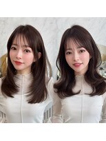 アフロートリノ(AFLOAT Leino) 大人可愛い韓国レイヤー ワンカールハイレイヤー顔まわりカット