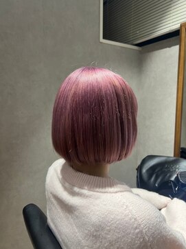 ビス ヘア アンド ビューティー 西新井店(Vis Hair＆Beauty) 20代30代ソフトウルフ肩ラインダブルカラーピンクカラー
