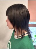 ナチュラルウルフカット