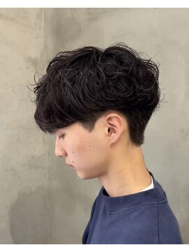 スイッチ(men's SWITCH) シャドウパーママッシュツーブロックレイヤーショート