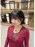 ゆるめパーマで動くミニボブスタイル！！
