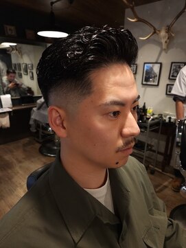ワンワンオー バーバーショップ 長浜店(@110 BARBER SHOP) フェード×パーマ