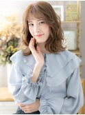 前髪パーマミルクティーアッシュくびれミディh3戸頭20代30代40代