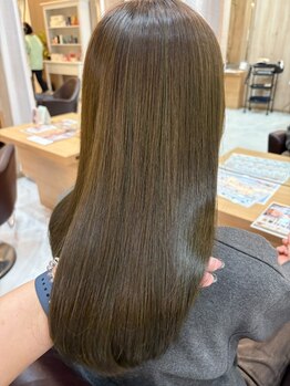ユウヘアー 千代田橋店(U Hair)の写真/髪質改善トリートメントで髪本来の美しさへ。今までにない極上の手触りと質感で感動の仕上がりに♪