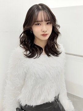 ノアル 大宮店(NOAHL) レイヤー/韓国風/くびれ/シースルー/透明感/セミロング/アッシュ