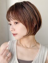 エンクス(enx)&nbsp;グレージュミニウルフデジタルパーマチェリーブラウン