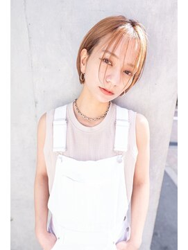 レゴ(REGO) #くびれヘアアプリコットオレンジハイライトカラー