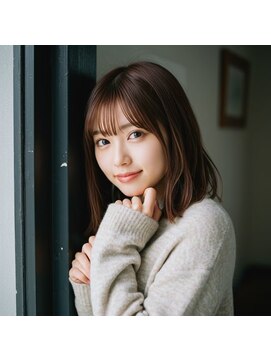 コトナ 越谷店 ミディアム レイヤーカット 顔周りレイヤー 透明感 20代30代40代