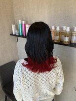 トリコ(ToricO) グラデーションレッド ダブルカラー ブリーチカラー