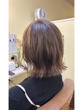 ヘアーデザイン モモ(Hair Design MoMO) 切りっぱなしくびれラフレイヤー