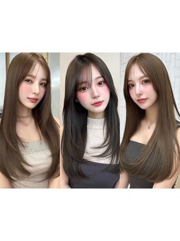 自然なまとまりのある美艶髪に♪今までにないサラ艶ストレートで、思わず触れたくなる髪へー。