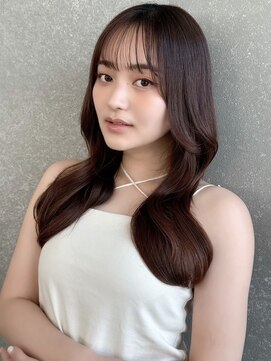 ハローバイシー 仙台(Hello by Sea) ココアベージュ×レイヤー[小顔/黒髪/オリーブグレー]